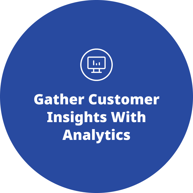 Gather customer insights with analytics